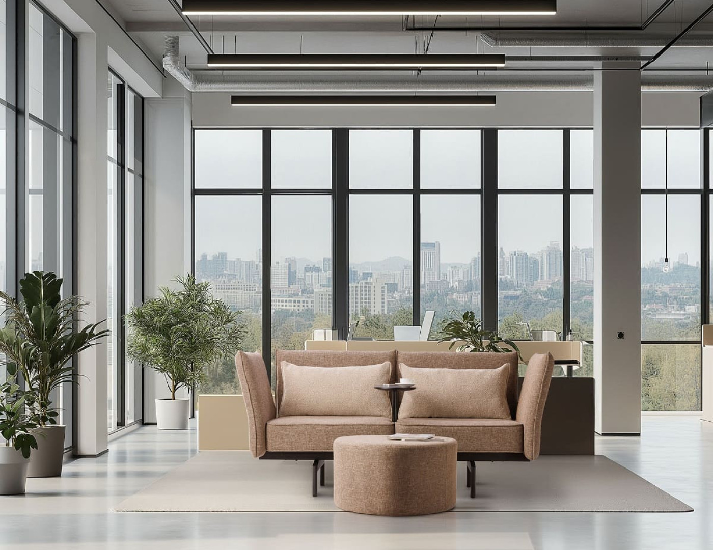 Офисный диван Антураж со столиком — фото № 2